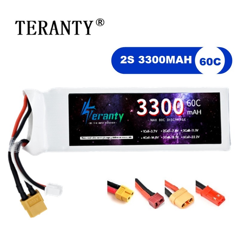 2S 7,4 V LiPo Batterie 3300mAh – Drone Battery Connector Bewertung und Preis
